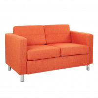 OSP Home Furnishings PAC52-M5 Pacific LoveSeat In Tangerine Fabric